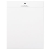 Classic Masonic Personal Letterhead