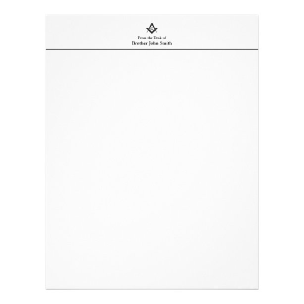 Masons Letterhead | Zazzle