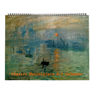 Classic Masterpiece Artwork Calendar