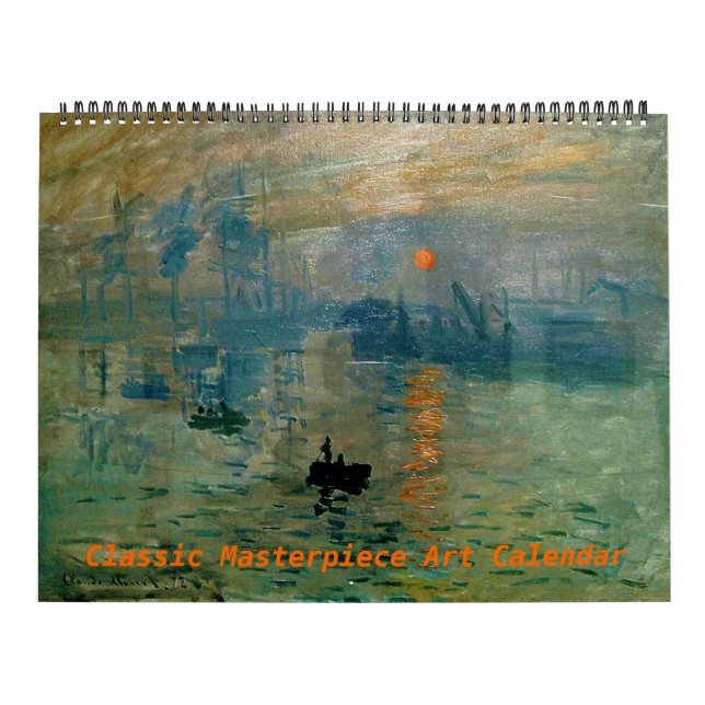 Classic Masterpiece Artwork Calendar (Cover)