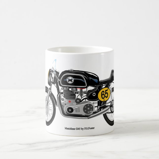 Classic Matchless G45  motorcycle mug (Center)