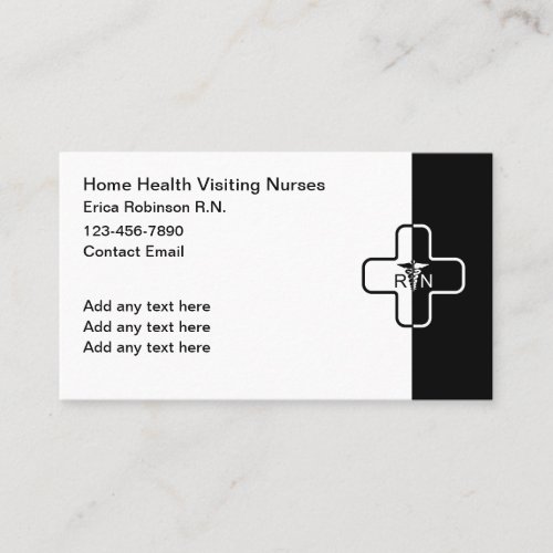 Classic Medical Home Health Nursing Business Card