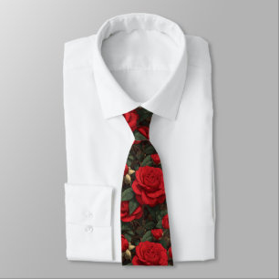 Classic Mens Accessories Gardenias Neck Tie