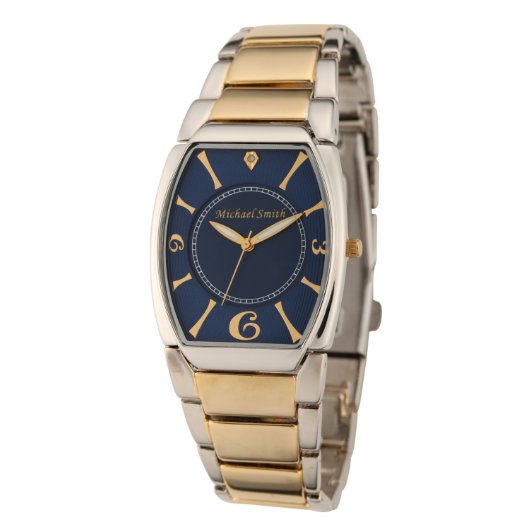 Classic Men's Diamond Dial Two Tone Watch (3/4)