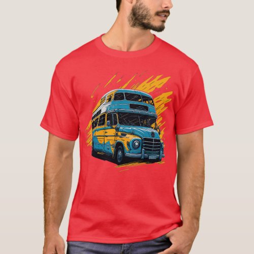 Classic Mercedes Benz Bus T_Shirt