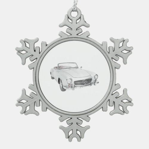 Classic Mercedes Convertible Christmas Ornament