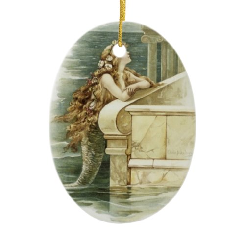 Classic Mermaid Ceramic Ornament