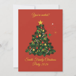 Classic Merry Christmas Invitation