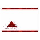 Classic Merry Christmas | Rich Crimson Red Tree