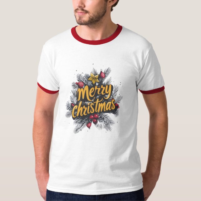 Classic Merry Christmas T-Shirt” T-Shirt (Front)