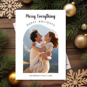 Classic Merry Everything Family Greeting Card