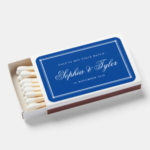 Classic Met Their Match Blue and White Wedding