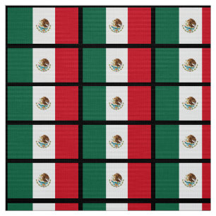 Classic Mexican Flag Fabric