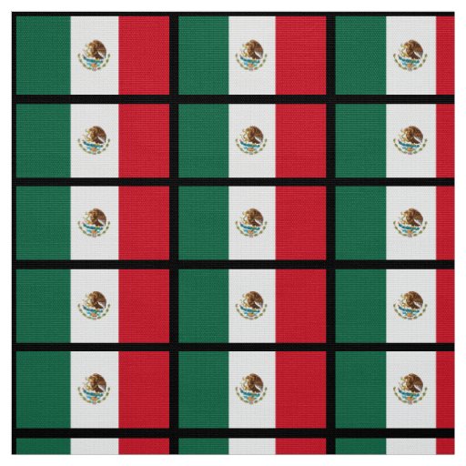 Classic Mexican Flag Fabric