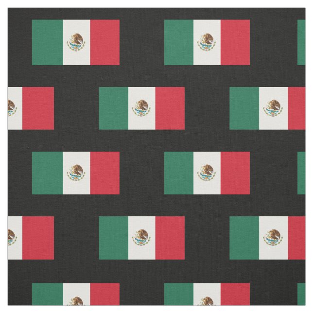 Classic Mexican Flag Fabric (Swatch)