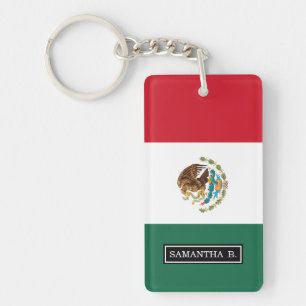 Classic Mexican Flag Keychain