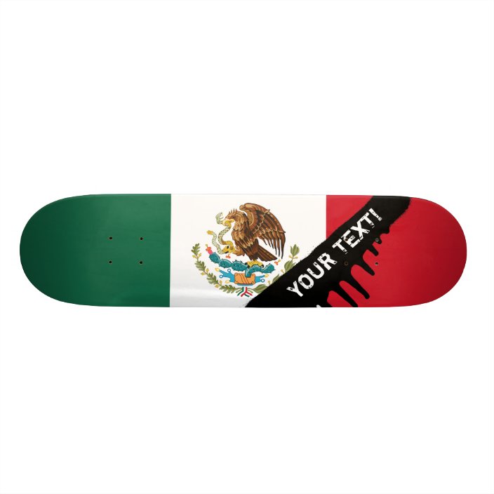 Classic Mexican Flag Skateboard Deck