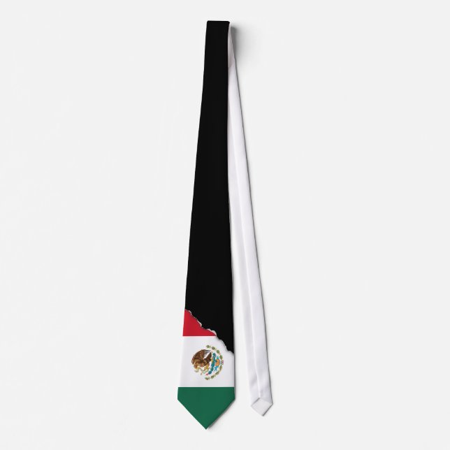 Classic Mexican Flag Tie (Front)