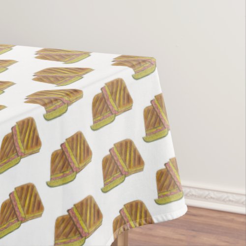 Classic Miami Cuban Sandwich Ham Pork Swiss Cheese Tablecloth