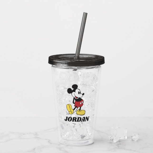 Classic Mickey | Add Your Name Acrylic Tumbler (Back Ice)