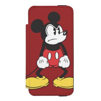 Classic Mickey | Angry Pose Wallet Case For Iphone Se/5/5s by MickeyAndFriends at Zazzle