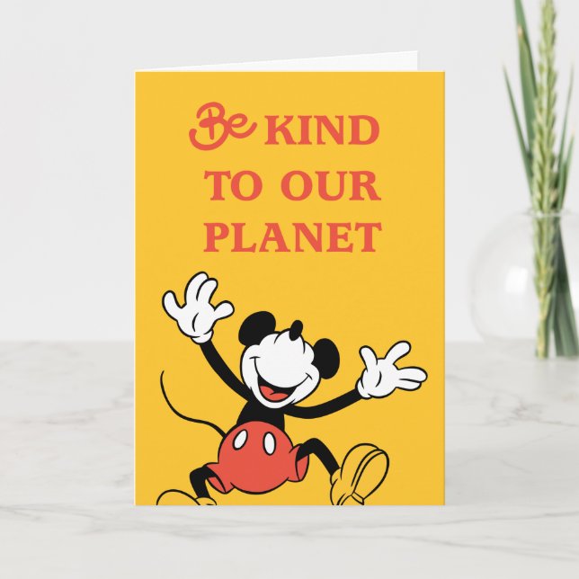 Classic Mickey | Be Kind to Our Planet Card (Front)