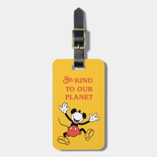 Classic Mickey  Be Kind to Our Planet Luggage Tag