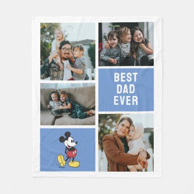 Classic Mickey | Best Dad Ever Fleece Blanket