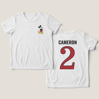 Classic Mickey Birthday Name and Age Tri-Blend Shirt