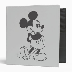 Classic Mickey   Black and White Binder