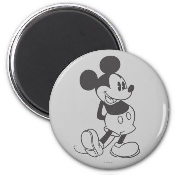 Classic Mickey | Black And White Magnet by MickeyAndFriends at Zazzle