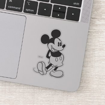 Classic Mickey | Black And White Sticker by MickeyAndFriends at Zazzle