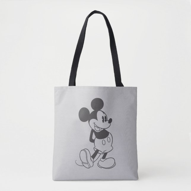 Classic Mickey | Black and White Tote Bag (Front)