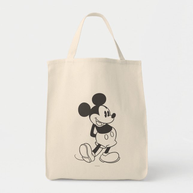 Classic Mickey | Black and White Tote Bag (Front)