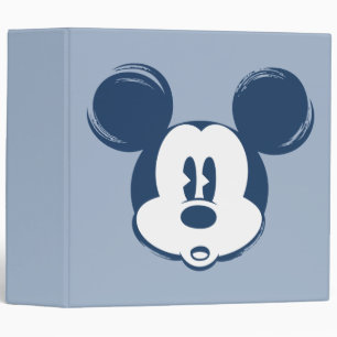 Classic Mickey Blue Head Binder
