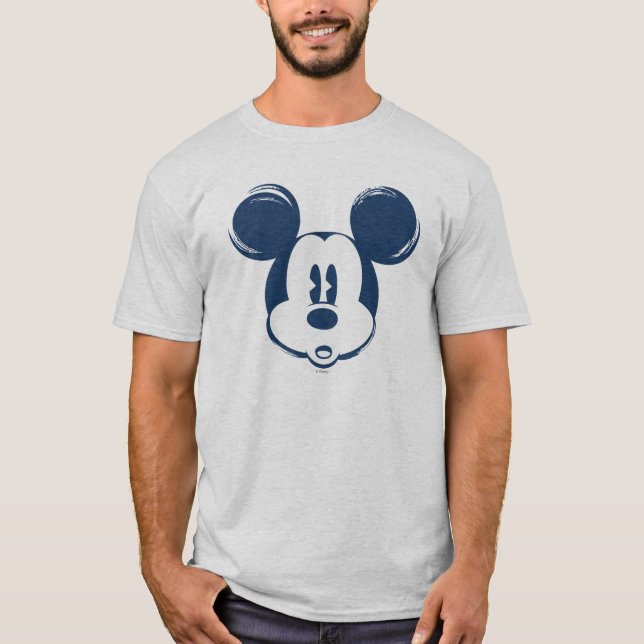 Classic Mickey | Blue Head T-Shirt (Front)