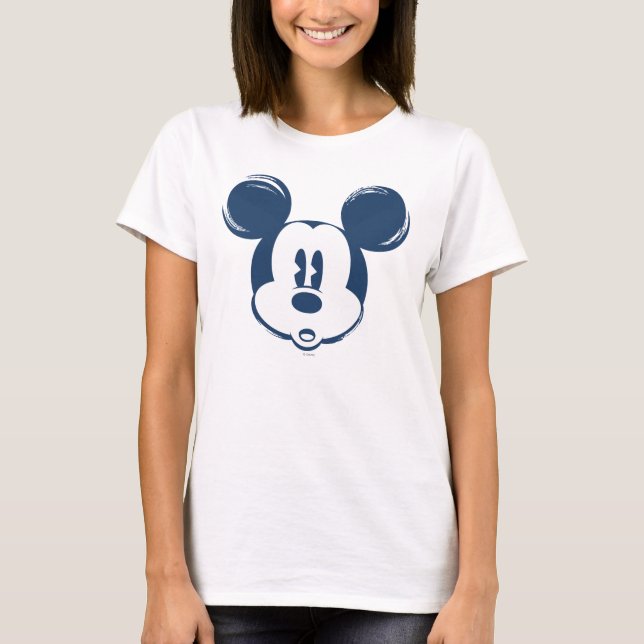 Classic Mickey | Blue Head T-Shirt (Front)