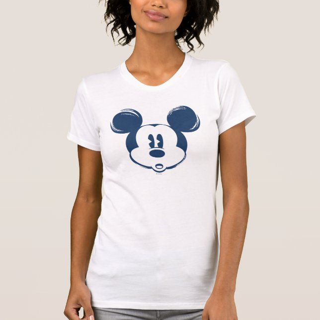 Classic Mickey | Blue Head T-Shirt (Front)