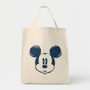 Classic Mickey | Blue Head Tote Bag by MickeyAndFriends at Zazzle