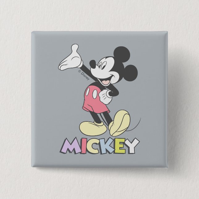 Classic Mickey Button (Front)