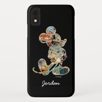 Classic Mickey | Comic Silhouette - Add Your Name Iphone Xr Case by MickeyAndFriends at Zazzle