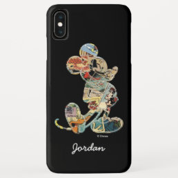 Classic Mickey | Comic Silhouette - Add Your Name iPhone XS Max Case