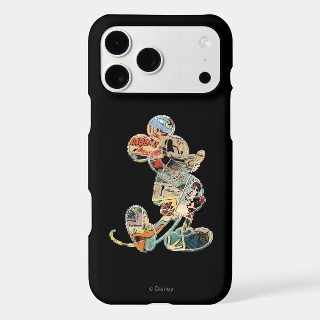 Classic Mickey | Comic Silhouette Case-Mate iPhone Case (Back)