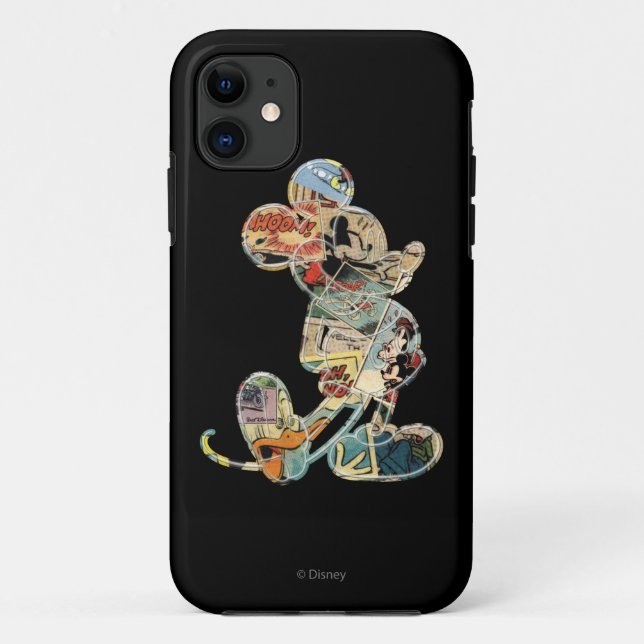 Classic Mickey | Comic Silhouette Case-Mate iPhone Case (Back)