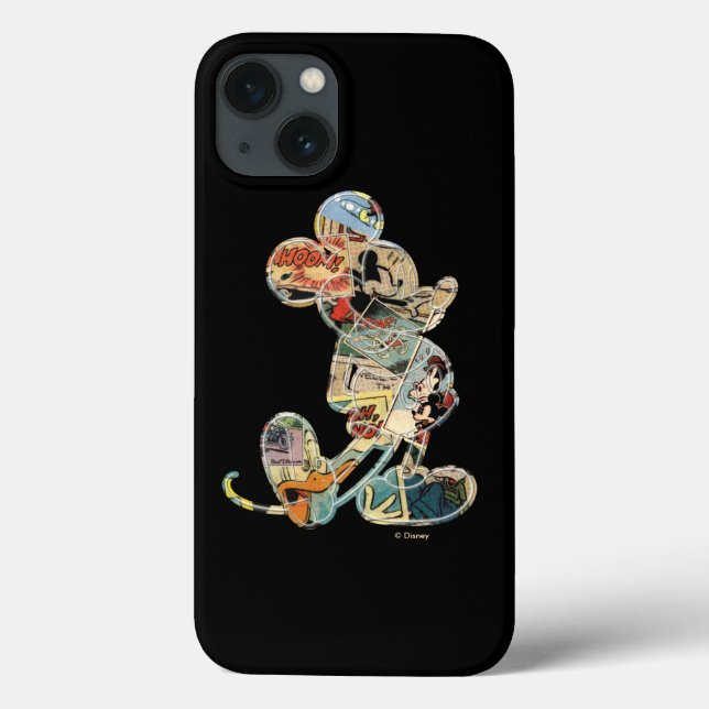 Classic Mickey | Comic Silhouette Case-Mate iPhone Case (Back)