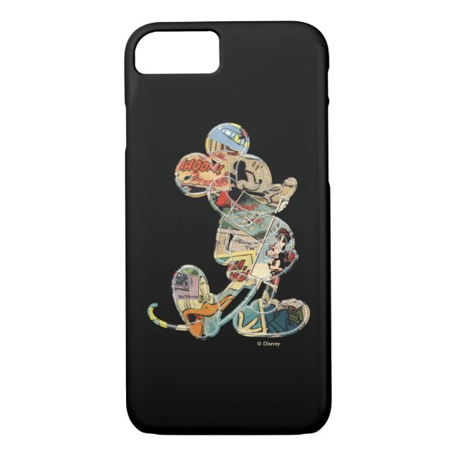 Classic Mickey | Comic Silhouette Case-Mate iPhone Case (Back)