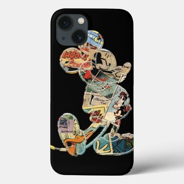 Classic Mickey | Comic Silhouette Case-Mate iPhone Case (Back)