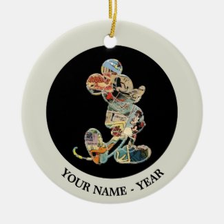 Classic Mickey | Comic Silhouette Ceramic Ornament