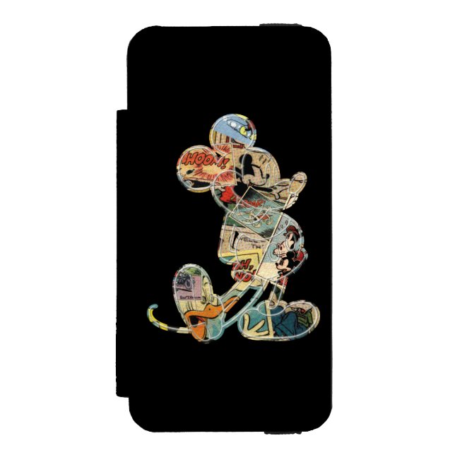 Classic Mickey | Comic Silhouette Incipio iPhone Wallet Case (Folio Front)