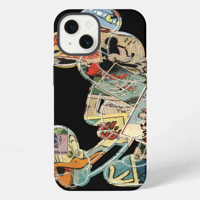 Classic Mickey | Comic Silhouette Iphone Case (Back)